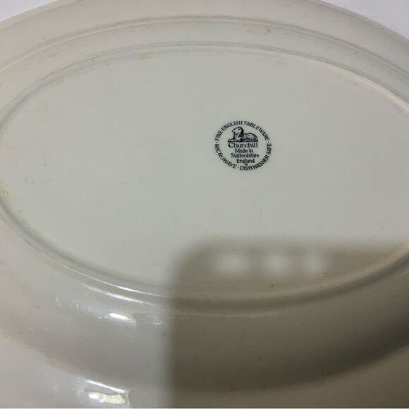 Churchill China "Briar Rose" Oval Platter Staffordshire England Platter 12.25" - Picture 3 of 6